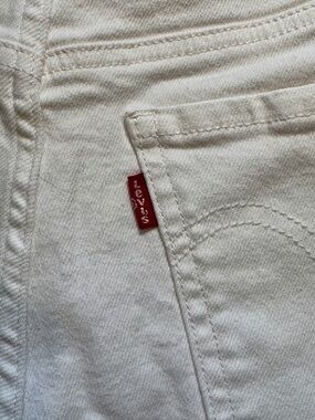 Levi's Shorts Denim White 32 Women